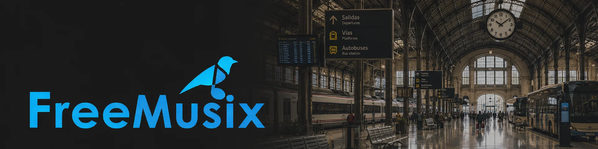 background music for train stations, metro stations and bus terminals