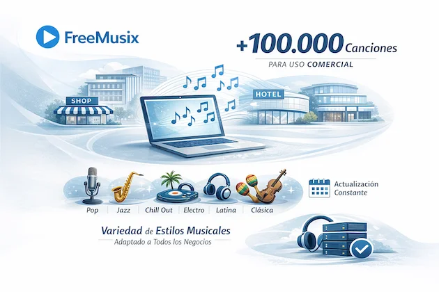 catálogo musical profesional para empresas y operadores B2B